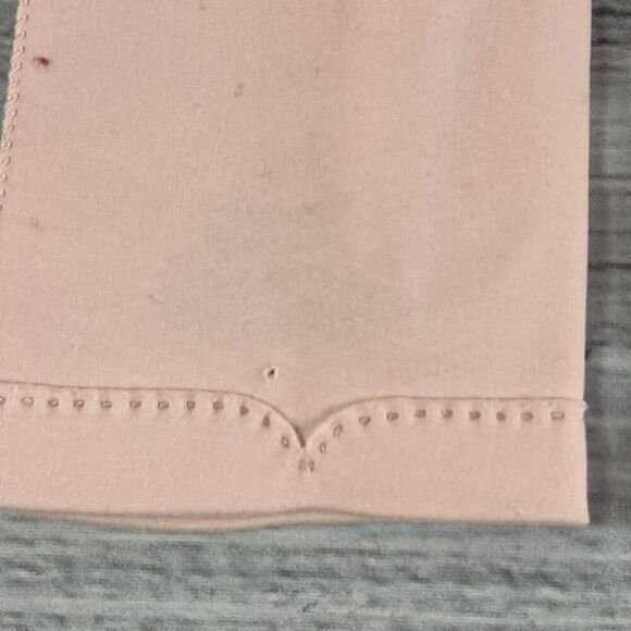 Vintage Crescendoe Pink Fabric Bridgerton Hand Gloves size 7 Stretch Tea Party - Picture 4 of 11